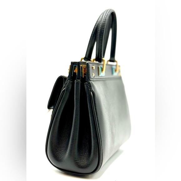 VALENTINO GARAVANI Rockstud Alcove Mini Leather Double Handle Bag - Picture 7 of 9